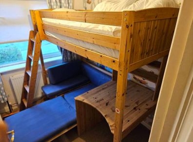 High sleeper with Sofabed and desk