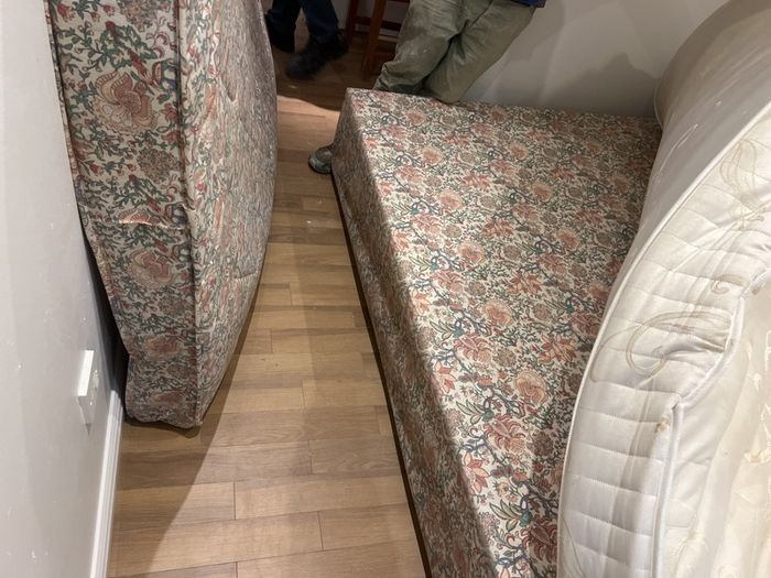 double bed and mattress