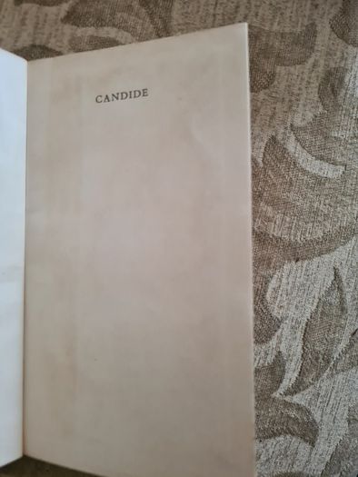 Candide Or Optimism By F. M. A. Voltair.