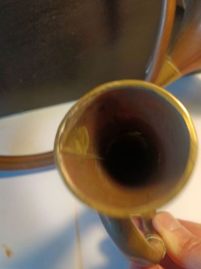 A Pair of Copper and Brass Horns