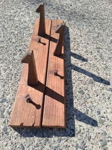 Art Nouveau Wooden Coat Rack
