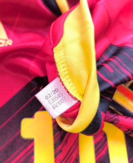 2020/21 Belgium Adidas Home Jersey E.Hazard #10 Size Age 12/14 Years (X's)