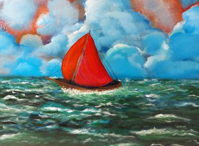 Acrylic hand painting -  price reduction