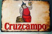 Cruzcampo Tin Metal sign