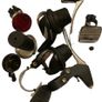 New Shimano Gear Shifters RevoShift SL-RS36-7-LN Twist Grip Shifter for 3 x 7 Speed Mountain bike Includes Gear Cables, Set Black Grips, Aluminium Brake lever, Set Light Reflector, Set Valve Caps and Flick-bell. Image 2