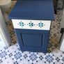 Navy blue bedside locker/ bathroom cabinet Image 2