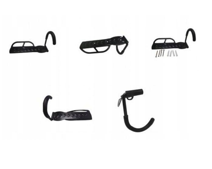 New Bicycle Bike Wall Mounted Storage Rack 30kg Hanger Garage Holder Black #1122