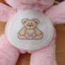 Baby Gift - Teddy with Hand Stitched Bib. Image 2