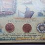 Genuine 1809 Shipwreck Treasure - Framed 10 Cash Copper Coins From The Admiral Gardner Image 2