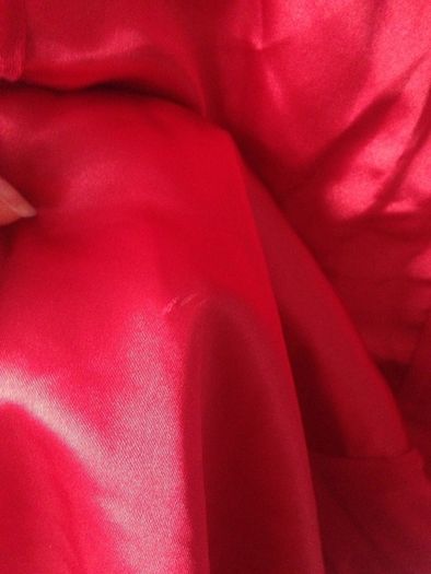 'Only' red satin/cotton top