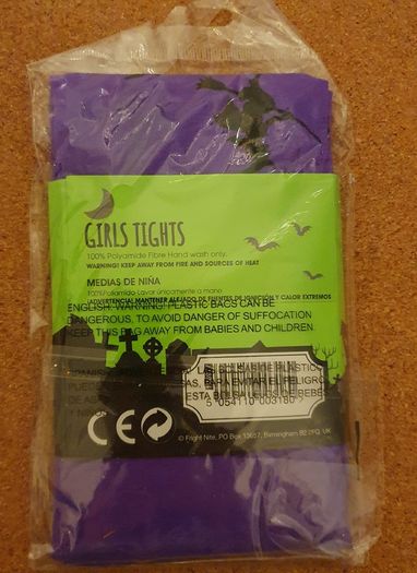 Halloween New with Tags Great 3 Themed Girls Tights Age 7 to 8 Yrs