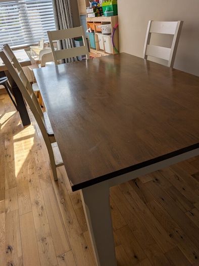 Dining table and chairs