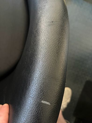 IKEA SKRUVSTA Swivel Chair in Black Faux Leather