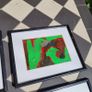 Vintage set of four John Hanwick abstract paintings Image 5