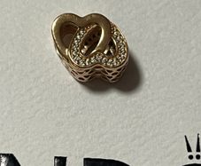 Pandora Rose Gold Plated Entwined Hearts Charm