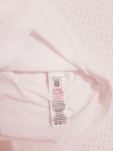 White Muscle Top - Size M