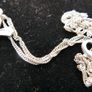 Vintage Sterling Silver 925  Cross Pendant Necklace 16" Image 7