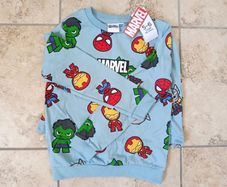 Marvel Avengers Boys Sweat Set (Sweatshirt+Shorts) 5-6 years, 110-116 cm, 100% Cotton