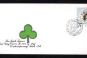 1977 Ireland Contemporary Irish Art: "Head" by Louis le Broquy Commemorative Stamps Illustrated Addressed The Irish Times First Day Cover (FDC)