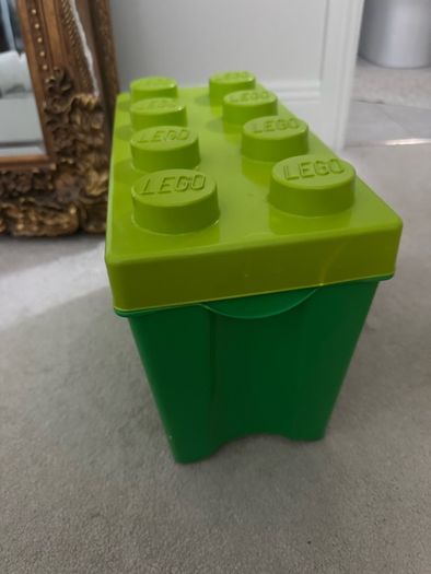 larger Lego storage box / green