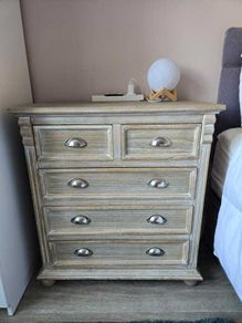 Distressed Wood Chest of Drawers