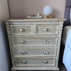 Distressed Wood Chest of Drawers