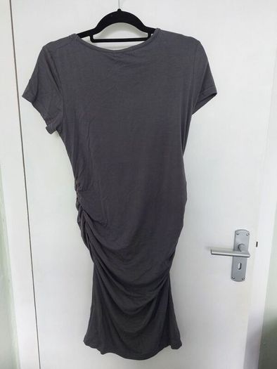 grey maternity dress