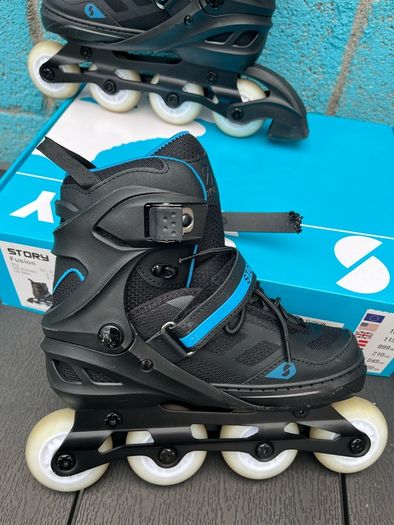 Story Fusion Adjustable Inline Skates with Leds