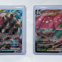 Venusaur VMAX SWSH102 & Blastoise VMAX SWSH103 Pokemon cards