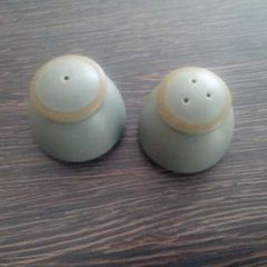 Pottery Condiment Set.