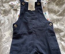 Baby shorts dungarees plus t shirt
