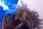 Olive Green Vintage 1980s Pillbox Hat