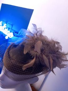 Olive Green Vintage 1980s Pillbox Hat
