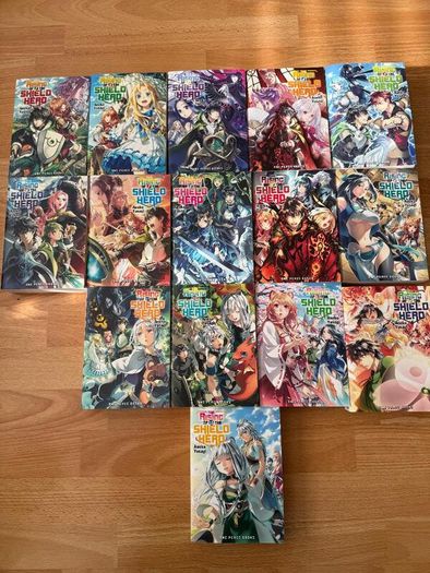 The Rising of the shield hero manga Volume 1 to Volume 15