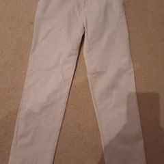 cream pants, size 7-8y