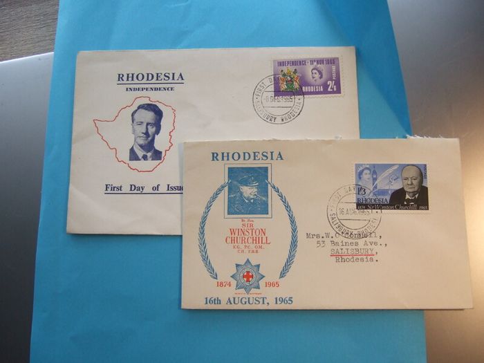 Fdc Stamps Of Rhodesia.