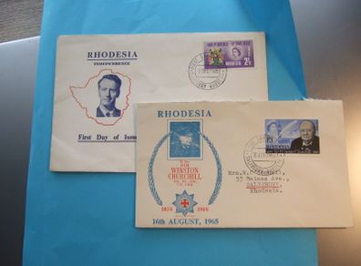 Fdc Stamps Of Rhodesia.