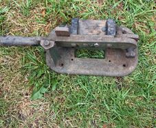 antique cast iron tobacco cutter