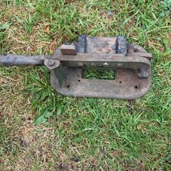 antique cast iron tobacco cutter