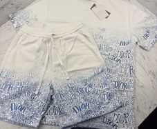 dior shorts and tshirt set