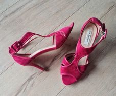 Lk Bennett Leather Mid Heel Sandals