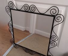 Mirror with Iron Frame