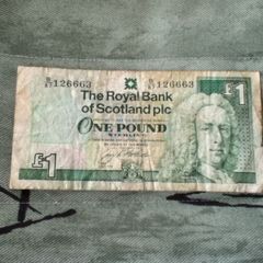 Bank of Scotland 1 Pound Bank Note Collectable