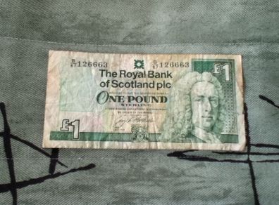 Bank of Scotland 1 Pound Bank Note Collectable
