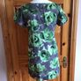 Jackpot Grey and Green Lightweight Summer Cotton Dress size 12 Eu 38 includes postage Image 4