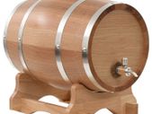 Wine Barrel with Tap Solid Oak Wood 12 L
