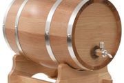 Wine Barrel with Tap Solid Oak Wood 12 L