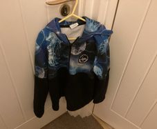 Black/blue hoodie age 9/10