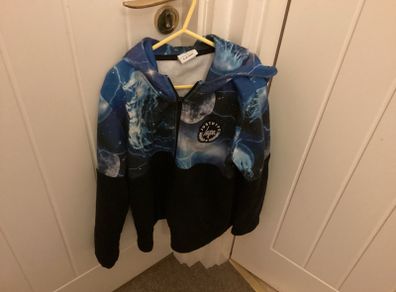 Black/blue hoodie age 9/10