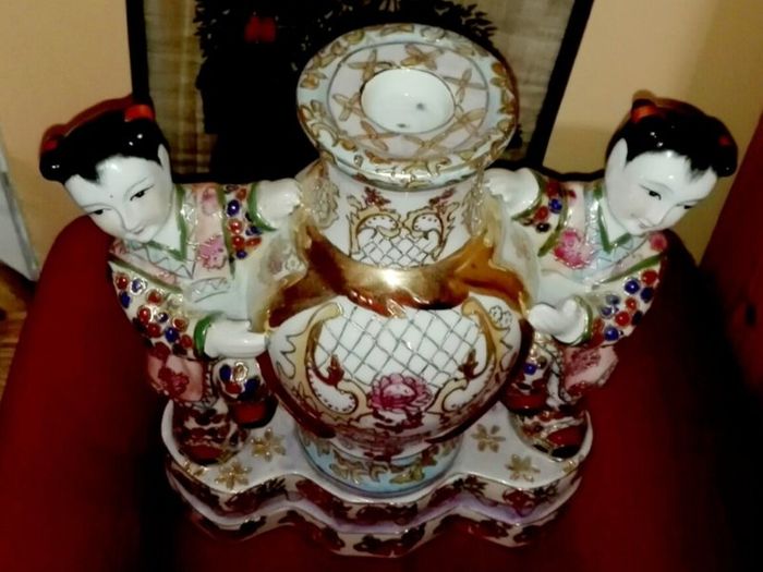 Stunning Chinese candle holder